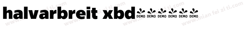 halvarbreit xbd字体转换